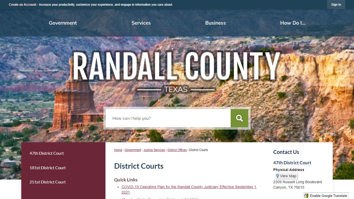 District Courts | Randall County, TX